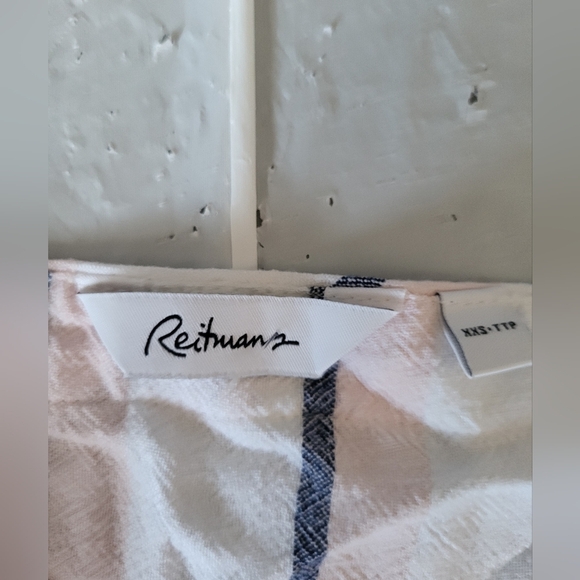 Reitmans White/Pink/ Blue Striped Tank Top, Size XXS - Picture 5 of 6